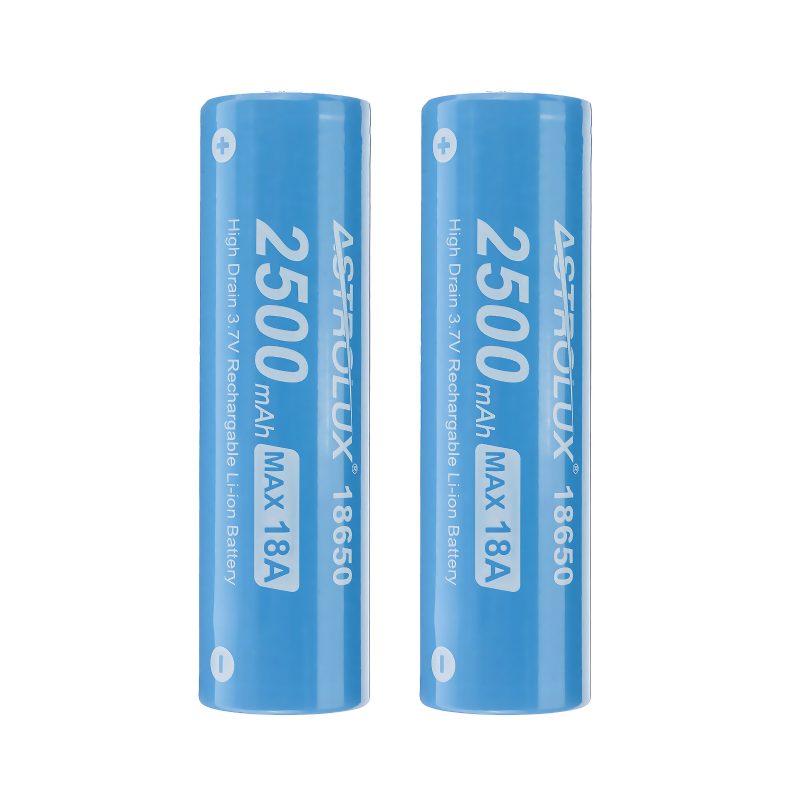 10ks E1825 18a 2500mah 3.7v 18650 Li-ion Batéria Nechránená Nabíjateľná Lítiová S Vysokým Odberom Pre Astrolux Nitecore Lumintop Fenix Olight Baterky Rc Hračky Domáce Náradie