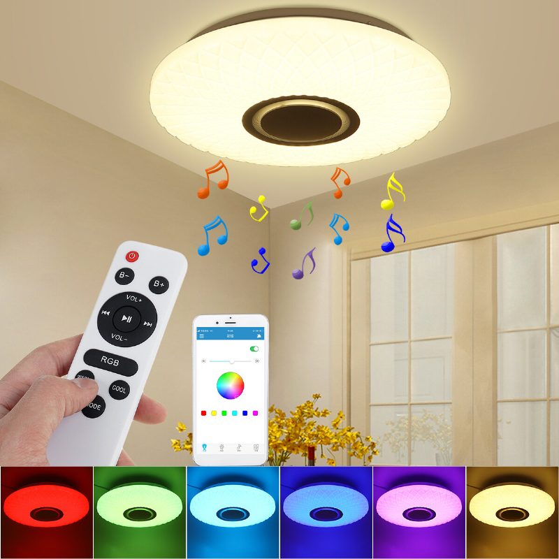 112led Moderné Stmievateľné Plnofarebné Rgb Led Wifi Stropné Svietidlo S Diaľkovým Ovládaním App