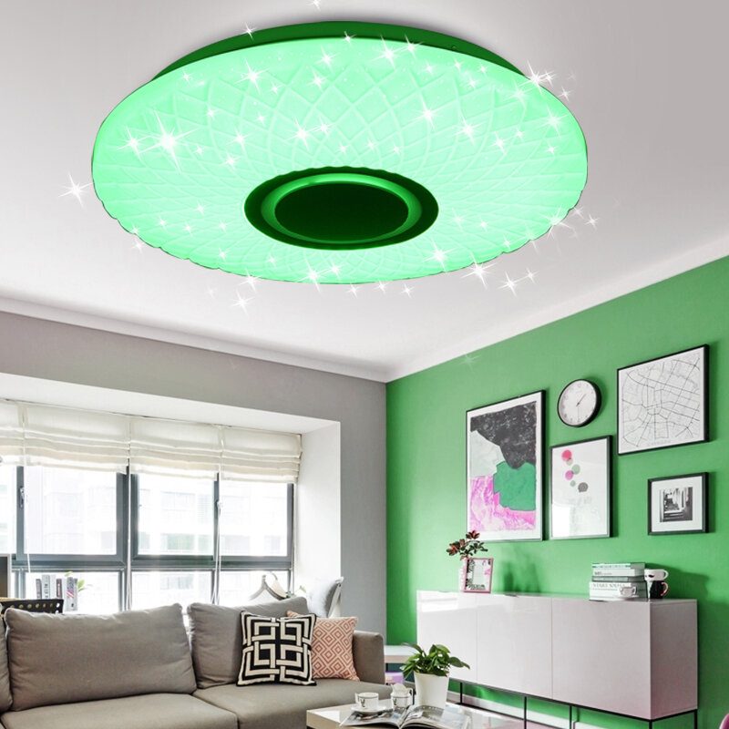 112led Moderné Stmievateľné Plnofarebné Rgb Led Wifi Stropné Svietidlo S Diaľkovým Ovládaním App