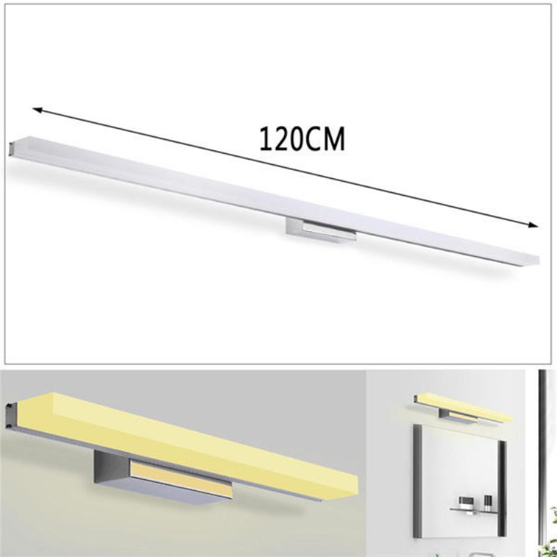 120cm 20w 96 Led Zrkadlové Predné Svietidlo Morden Nástenné Z Nehrdzavejúcej Ocele 1600lm 85-265v