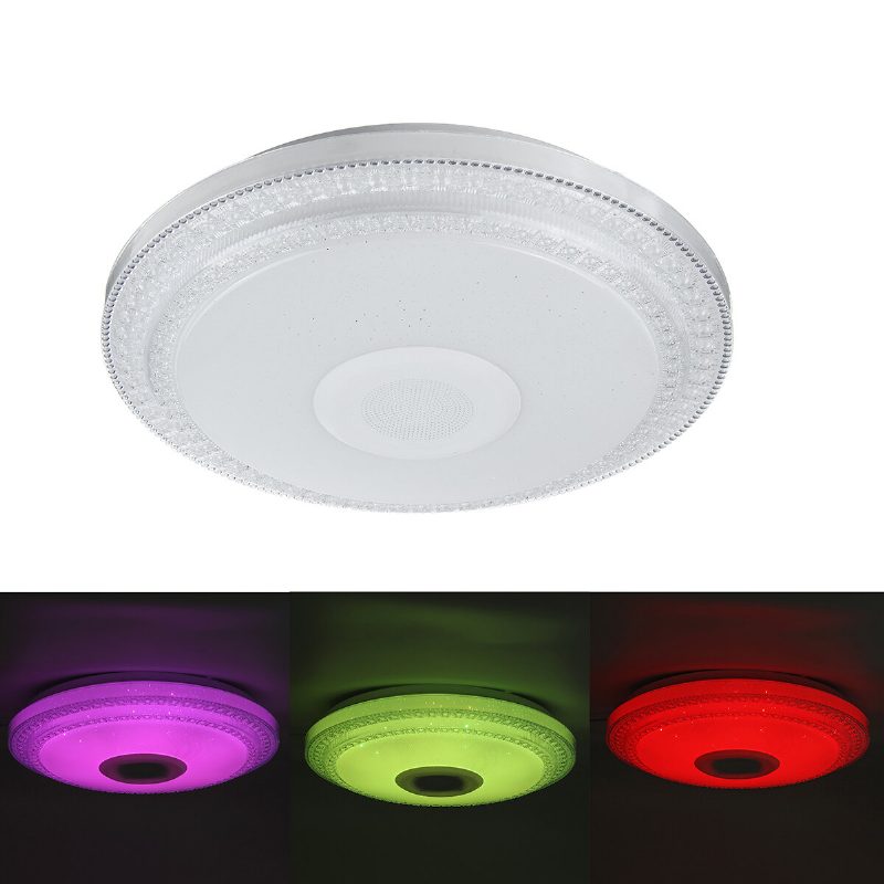 120w/200w Bluetooth Led Stropné Svetlo Rgb Hudobný Reproduktor Stmievateľná Lampa App Remote