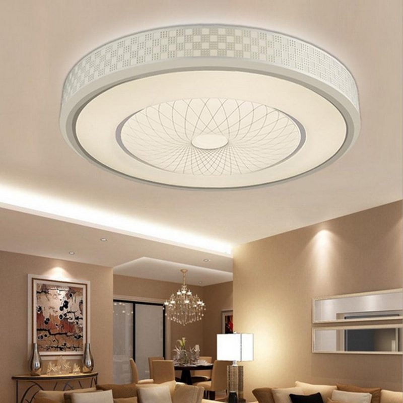 12w 24 Led Jasné Okrúhle Stropné Svietidlo Moderné Luxusné Splachovacie Akrylové