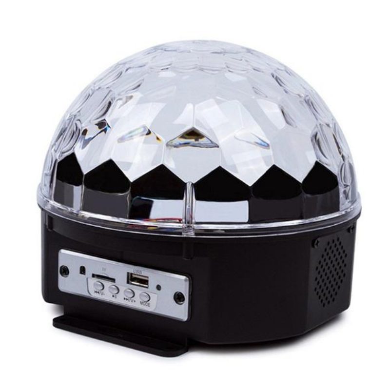 12w Bluetooth Hlasové Ovládanie Led Magic Ball Stage Lamp Farebná Mp3 Diskotéka S Diaľkovým Ovládačom