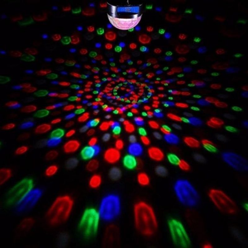 12w Bluetooth Hlasové Ovládanie Led Magic Ball Stage Lamp Farebná Mp3 Diskotéka S Diaľkovým Ovládačom