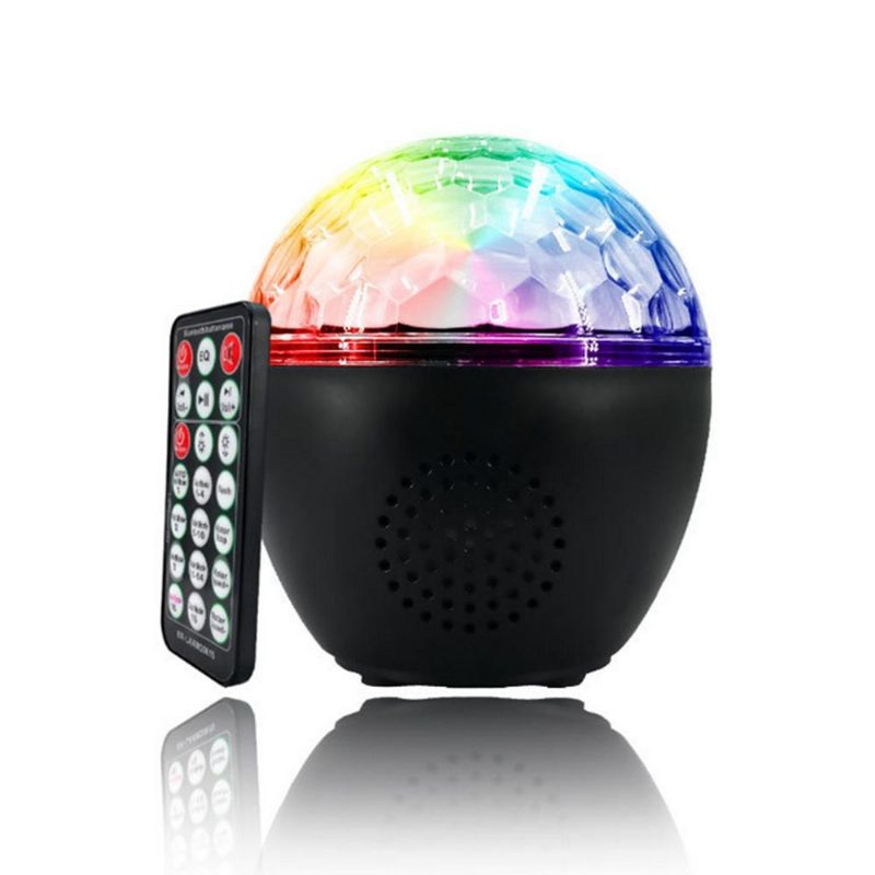 16 Farieb Bluetooth Reproduktor Disco Guľa Mini Hudba Zvuková Scéna Svetlo Diaľkové Ovládanie Prenosný Projektor Klubová Párty