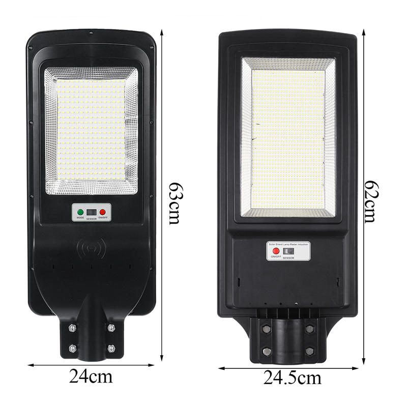 2000w/3500w Led Solárne Pouličné Svetlo Pir Snímač Pohybu Vonkajšie Nástenné Svietidlo + Diaľkové