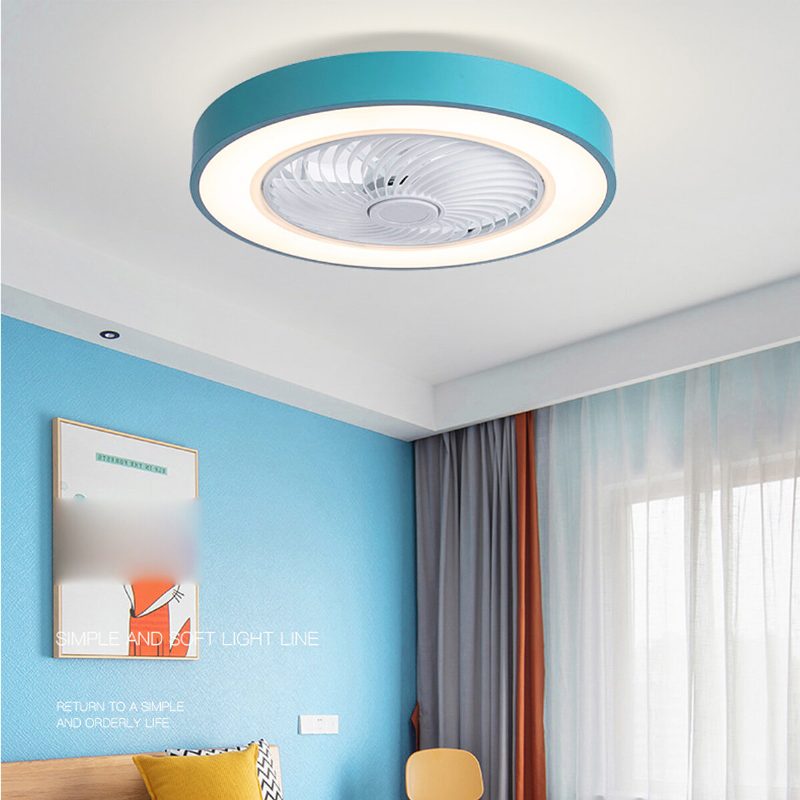 220 V 50 cm Led Stropný Ventilátor Svetlo App Bt Diaľkové Ovládanie 3 Farby Stmievateľné 3 Rýchlosti Vetra Pre Vnútornú Spálňu