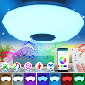 220v Led Rgb Stropné Svetlo 3000-6500k Stmievateľná Akrylová Hudobná Lampa Bluetooth Diaľkové Ovládanie