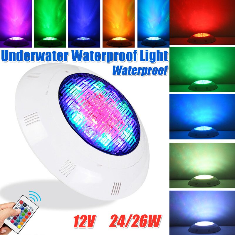 24w/36w 12v Svetlo Do Bazéna Rgb Led Žiarovka Podvodné Dekoračné Svetlá S Diaľkovým Ovládaním Ip68