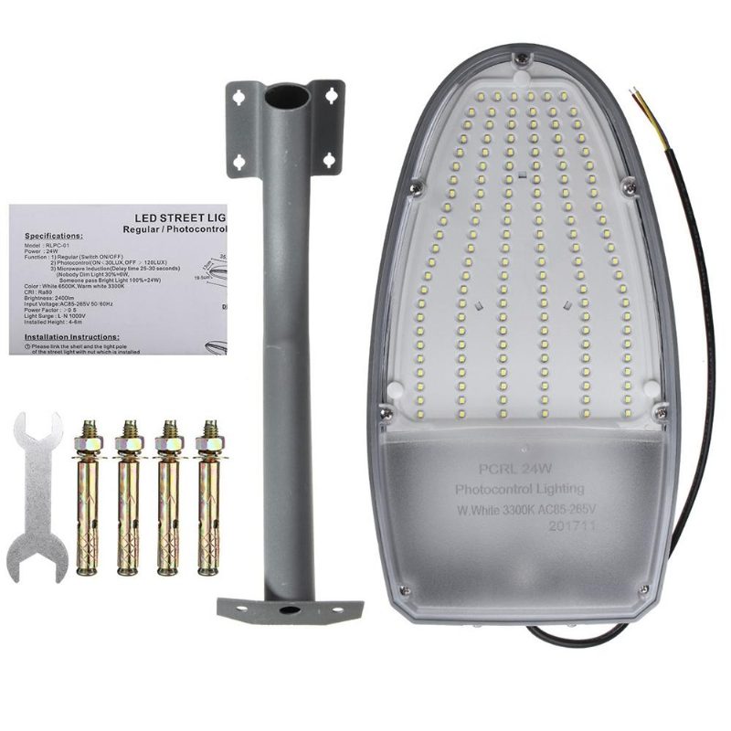 24w Vodotesná Nástenná Lampa S Ovládaním Svetla Ip65 144 Led Cestné Pouličné Osvetlenie Pre Vonkajší Dvor Ac85-265v