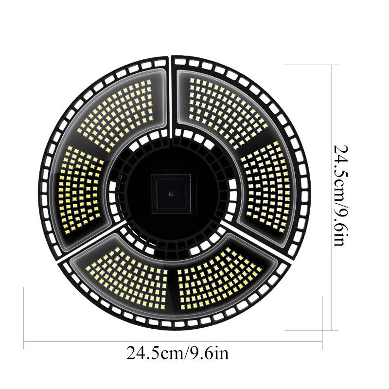 288/360/432/504led Skladacie Garážové Svetlo E27 Deformovateľné Stropné Svietidlo Ip68