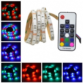 2m 3m 5m Usb Vodotesný Smd 2835 Rgb Tv Pásik Na Pozadie So 17 Kľúčmi Rf Diaľkový Ovládač Dc5v