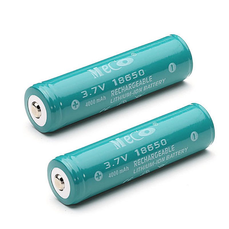 2pcs Meco 3.7v 4000mah Chránená Nabíjateľná Lítium-iónová Batéria 18650