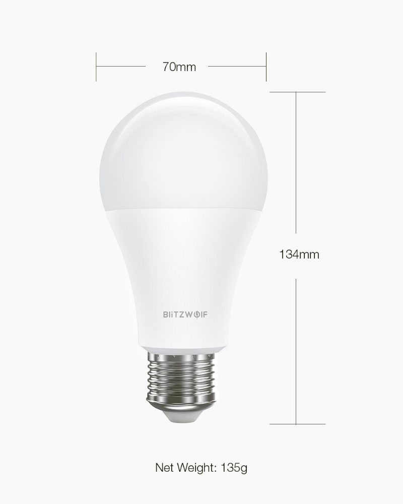 3 Ks Bw-lt21 Rgbww 10w E27 App Inteligentná Led Žiarovka Práca S Amazon Alexa Google Assistant Ac100-240v