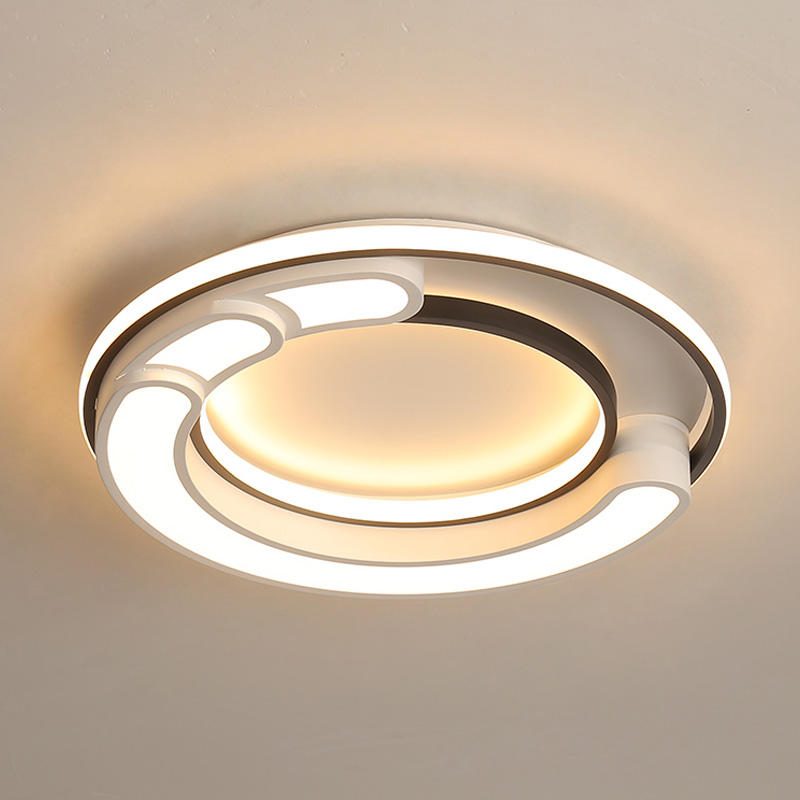 32w Moderné Stropné Led Svietidlo Geometrické Okrúhle Osvetlenie Obývacej Izby