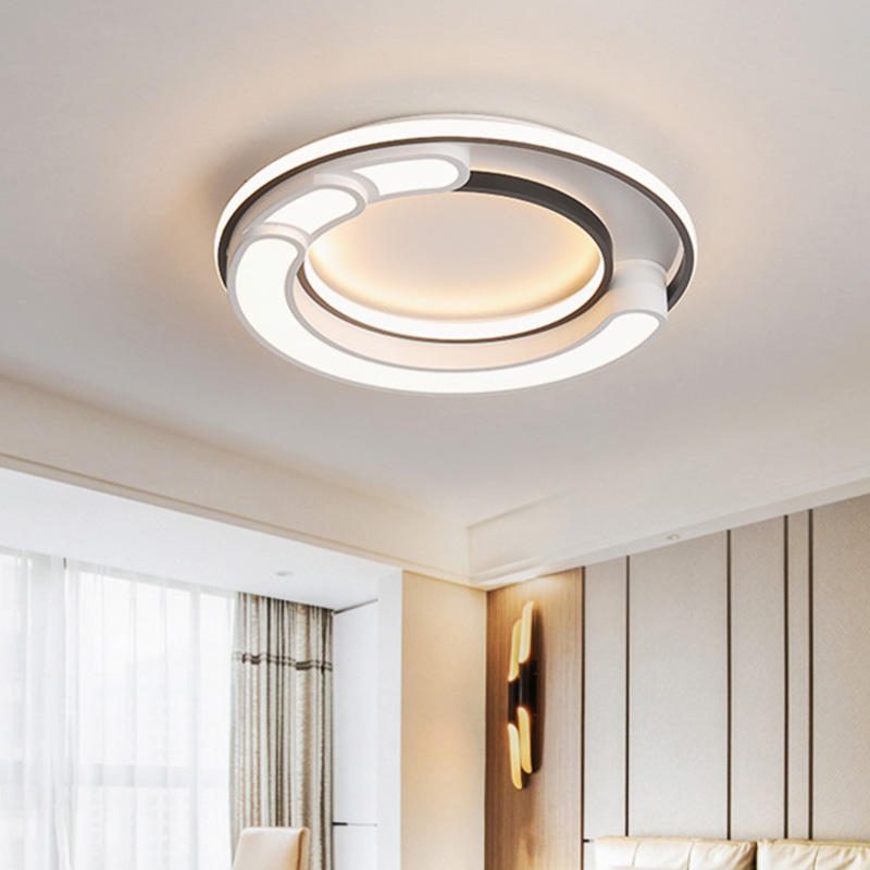 32w Moderné Stropné Led Svietidlo Geometrické Okrúhle Osvetlenie Obývacej Izby