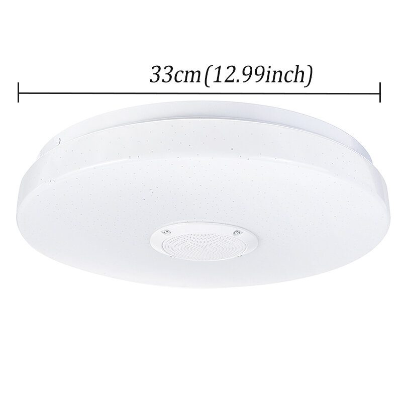 33 cm Led Stropné Svetlá Farebné Downlight Lamp Smart Control Bluetooth Wifi App Domov