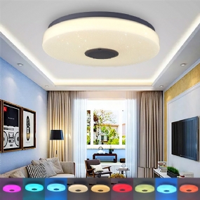 33 cm Led Stropné Svetlá Farebné Downlight Lamp Smart Control Bluetooth Wifi App Domov