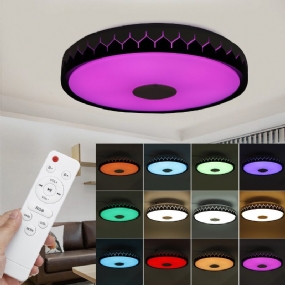 36/60 W 110/220 V Bluetooth Wifi Led Smart Stropné Svetlo 256 Rgb Hudobný Reproduktor Stmievateľná Lampa App Remote