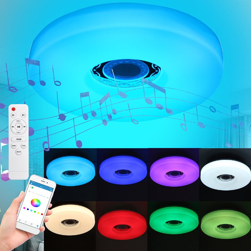 36w/72w 33cm Wifi Led Stropné Svietidlo Rgb Bluetooth Music Stmievateľná Lampa App