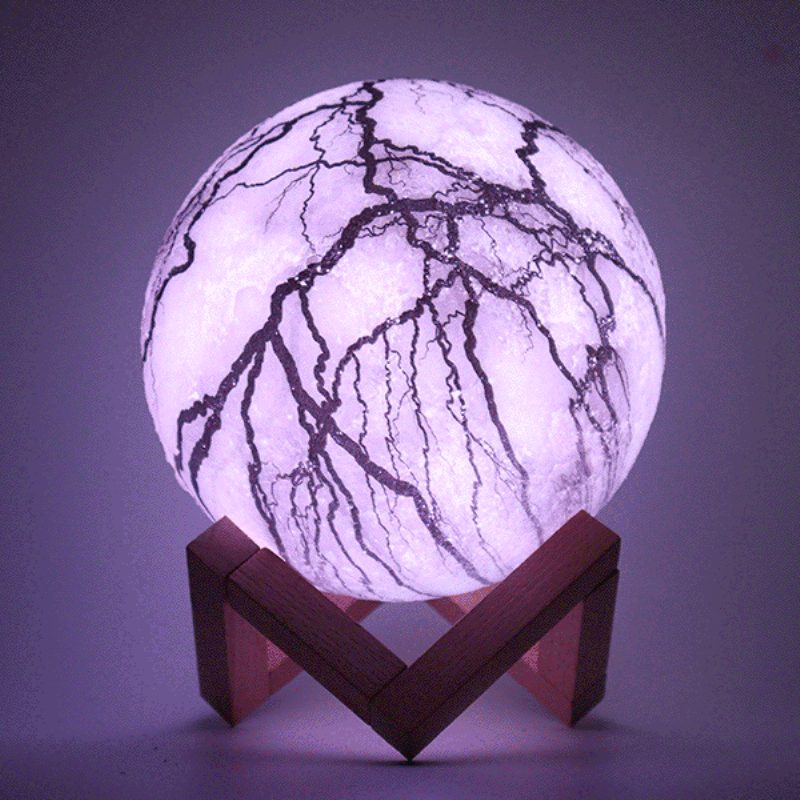 3d Tlač Moon Lamp Space Led Nočné Svetlo Diaľkové Ovládanie / Touch/ Pat Control Usb Charging Valentine Gift