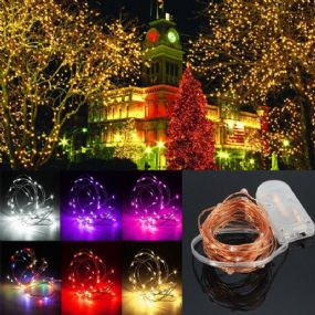 3m Vodotesná Led Batéria Mini Led Medený Drôt Rozprávkový Reťazec Svetlo Holiday Light Party Christmas