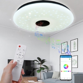 40 cm 36 W As102 Led Rgb Hudobná Stropná Lampa App + Diaľkové Ovládanie Práca S Google Home Alexa 220v/85-265v