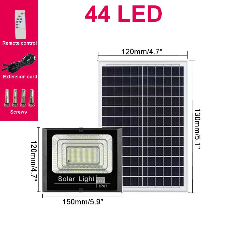 44/170led Solárne Nástenné Svietidlá Vonkajšie Vodotesné Infračervené Záhradné Svietidlo Indukčné Načasovanie S Diaľkovým Ovládaním