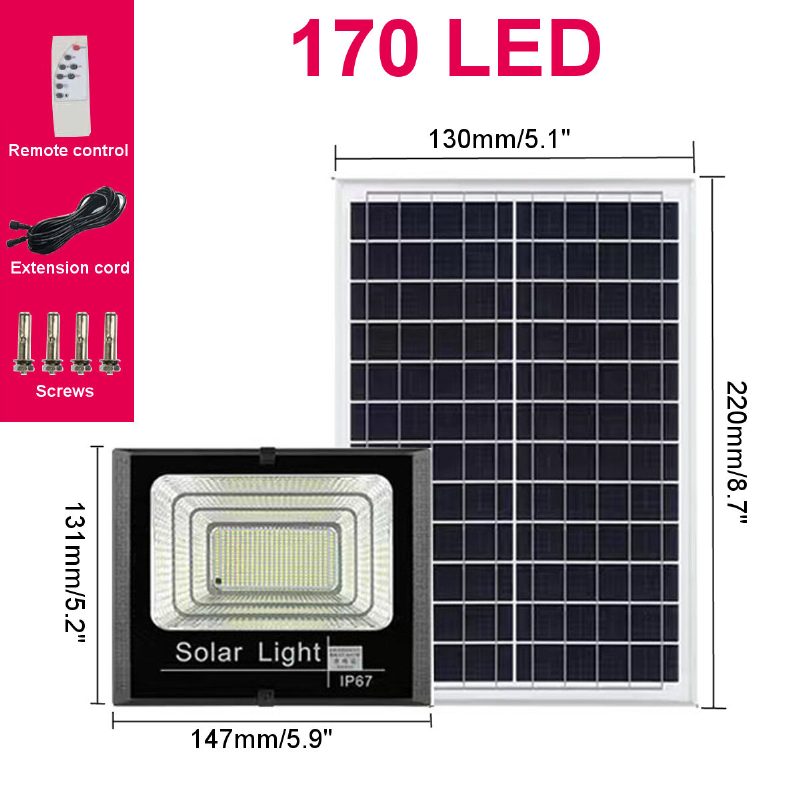 44/170led Solárne Nástenné Svietidlá Vonkajšie Vodotesné Infračervené Záhradné Svietidlo Indukčné Načasovanie S Diaľkovým Ovládaním