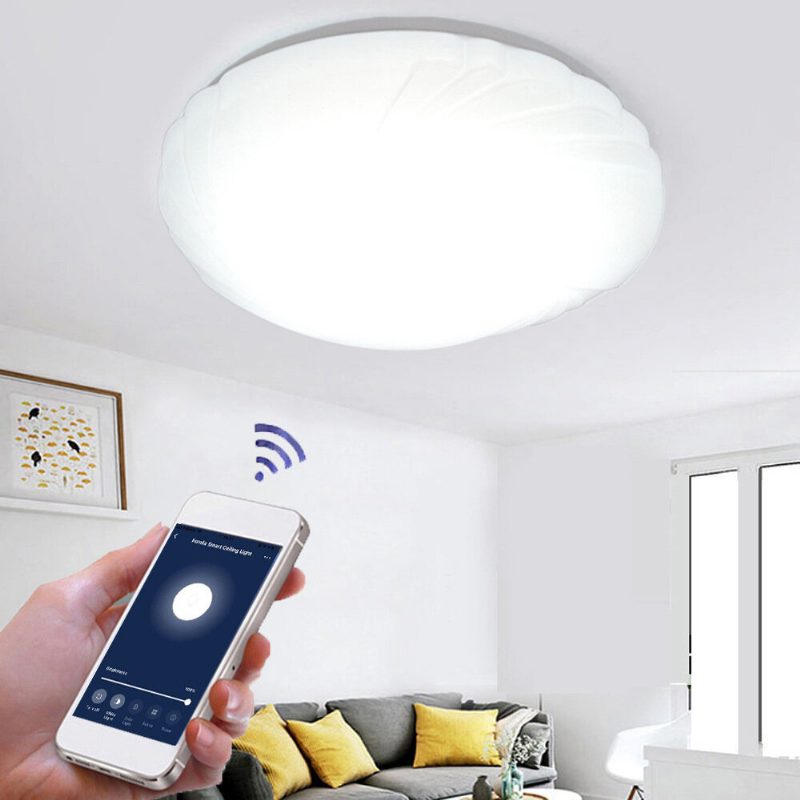 48w Wifi Led Stropné Svetlo Plynulé Stmievanie Ovládanie App Obývacia Izba Jedáleň Spálňa Funguje S Alexa Google Home Ifttt