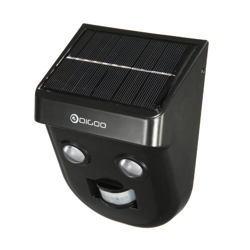4ks Digoo Dg-ssr-1 Záhradnícke Solárne Bezdrôtové Pir Senzor Diaľkové Vodotesné Vonkajšie Nástenné Svietidlo
