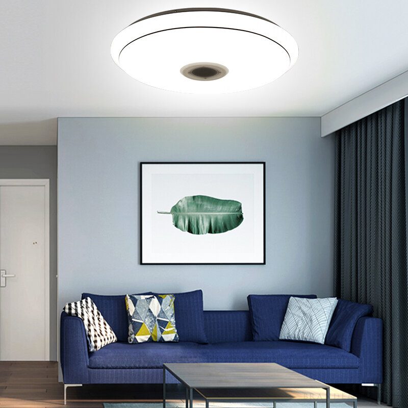 50 cm Ac85-265v Led Rgb Hudobná Stropná Lampa App + Diaľkové Ovládanie Inteligentné Stropné Svetlo Funguje S Google Home Alexa