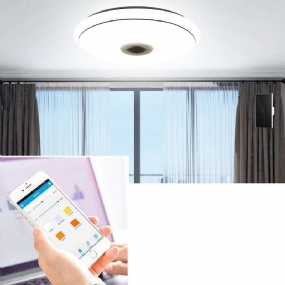 50 cm Ac85-265v Led Rgb Hudobná Stropná Lampa App + Diaľkové Ovládanie Inteligentné Stropné Svetlo Funguje S Google Home Alexa