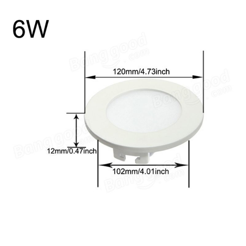 6w Kruhové Stropné Ultratenké Panelové Led Podsvietenie 85-265v