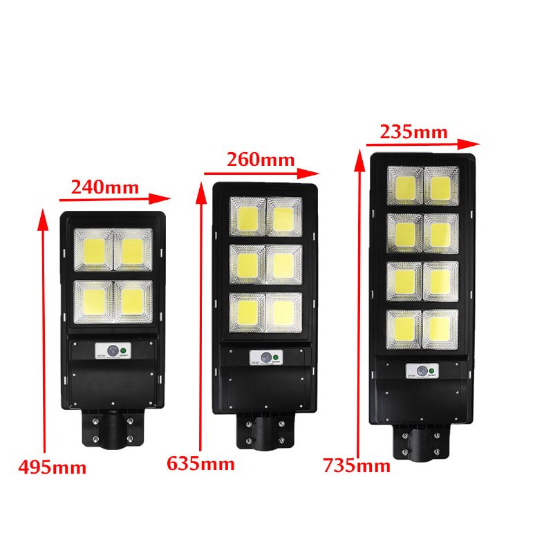 800-2000w 400/600/800 Cob Solárne Nástenné Svetlo Pir Motion Garden Lamp Remote