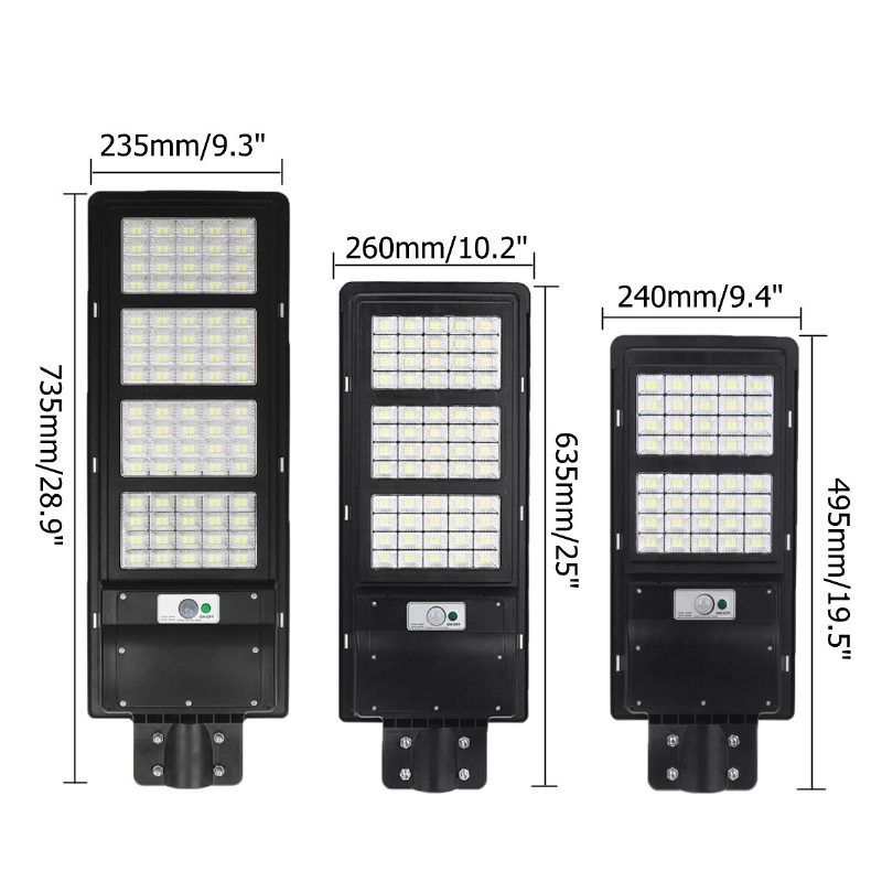 90/120/150w 160/240/320led Solárne Pouličné Svetlo Pir Nástenné Svietidlo S Pohybovým Senzorom W/diaľkové