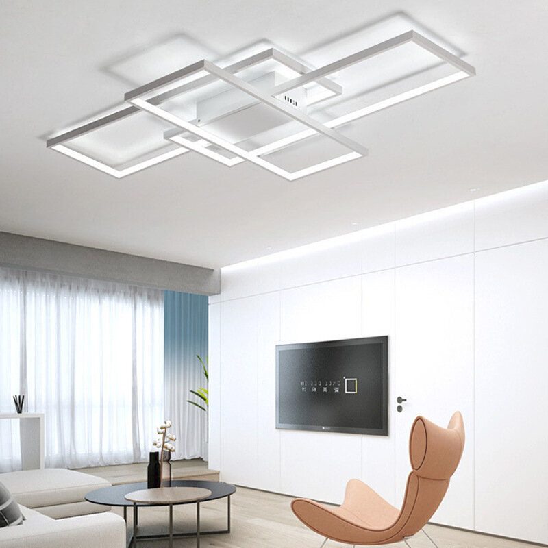 90 X 50 cm Obývacia Izba Led Stropné Svietidlo Severské Kreatívne Lampy A Lucerny Moderné Minimalistické Obdĺžnikové Spálne Osvetlenie Domácej Dekorácie