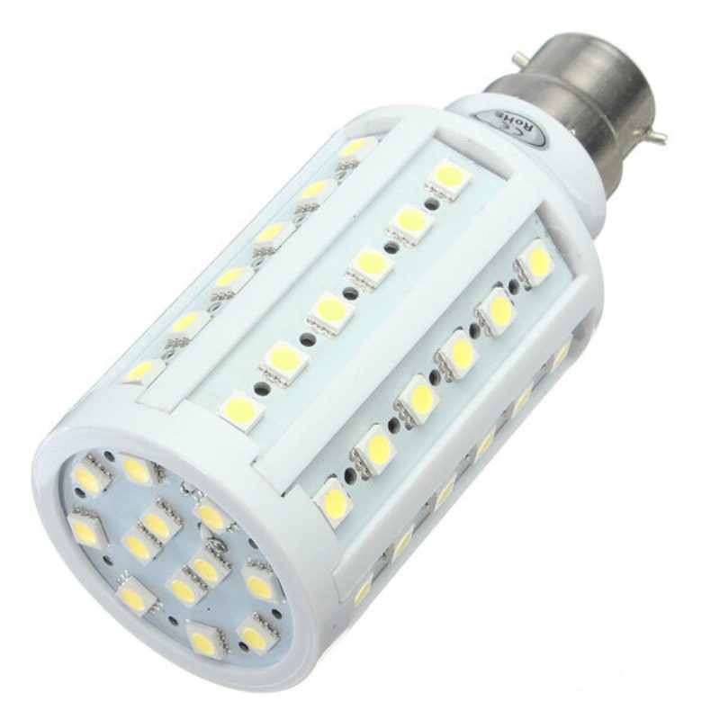 B22 10w Smd 5050 Biela/teplá Biela 60 Led Žiarovka Na Kukuricu Ac 110v