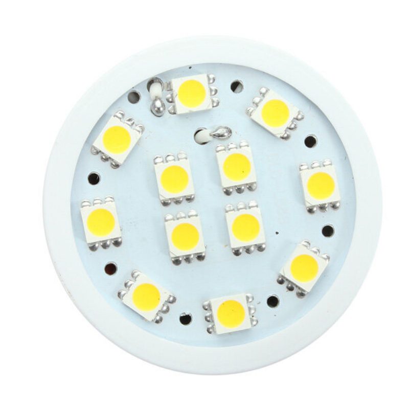 B22 10w Smd 5050 Biela/teplá Biela 60 Led Žiarovka Na Kukuricu Ac 110v