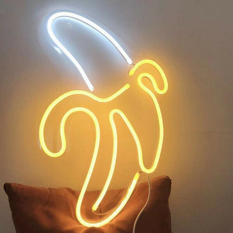 Banana Led Neon Sign Light Umelecká Nástenná Lampa Pre Bar Pub Spálne Dekorácia