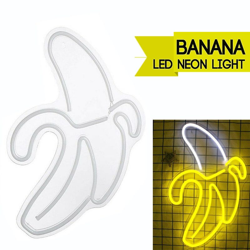 Banana Led Neon Sign Light Umelecká Nástenná Lampa Pre Bar Pub Spálne Dekorácia