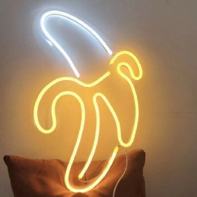 Banana Led Neon Sign Light Umelecká Nástenná Lampa Pre Bar Pub Spálne Dekorácia