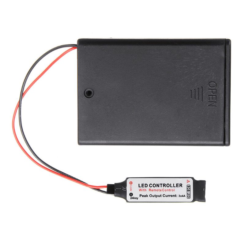 Batéria S Mini Rf Ovládačom Dc 4.5 V S 24 Tlačidlami Diaľkového Ovládača Pre Rgb Led Pásik