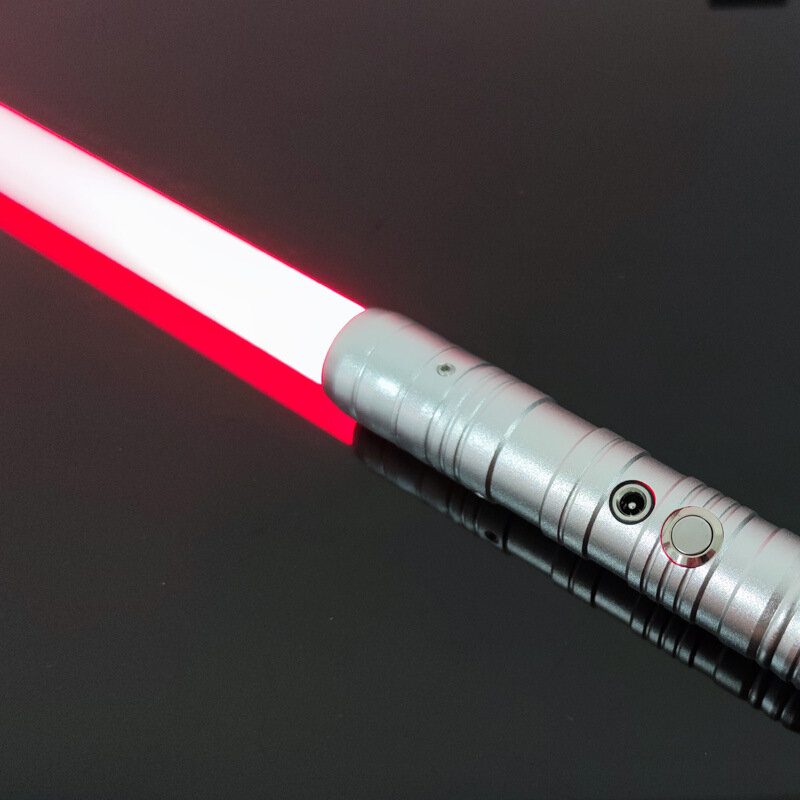 Bikight Lightsaber Rgb 7 Farieb 2-v-1 Led Svetlo Usb Nabíjateľná Kovová Rukoväť Duel Sound Light Sabre Cosplay Pódiové Rekvizity