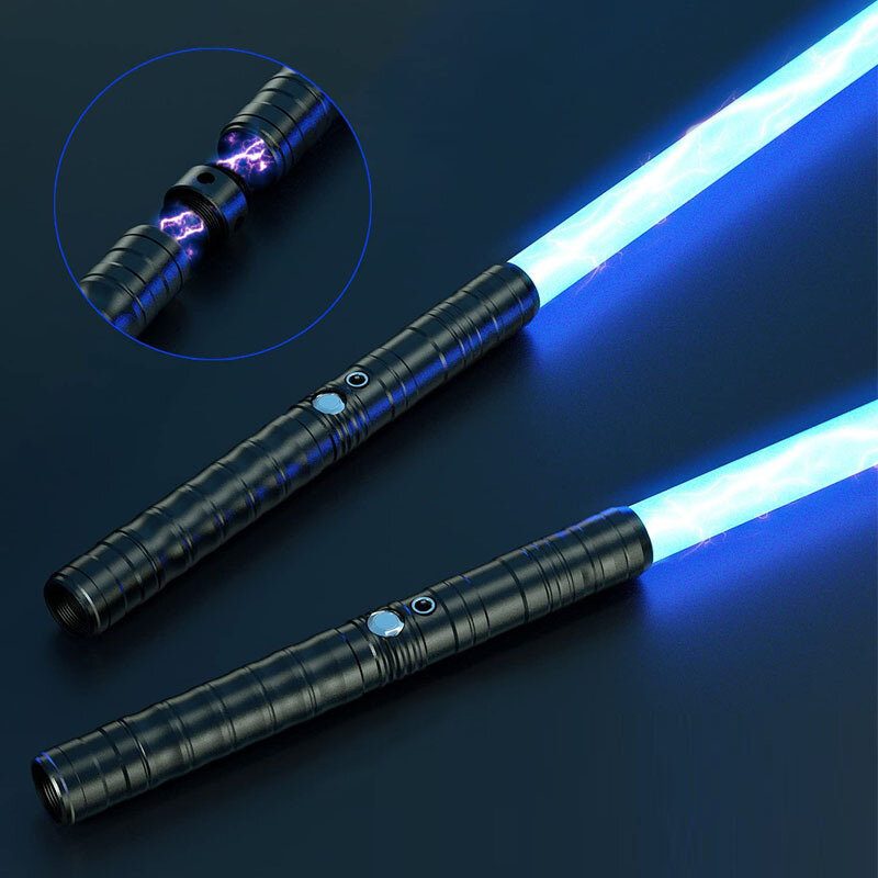 Bikight Lightsaber Rgb 7 Farieb 2-v-1 Led Svetlo Usb Nabíjateľná Kovová Rukoväť Duel Sound Light Sabre Cosplay Pódiové Rekvizity