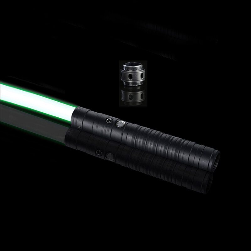 Bikight Lightsaber Rgb 7 Farieb 2-v-1 Led Svetlo Usb Nabíjateľná Kovová Rukoväť Duel Sound Light Sabre Cosplay Pódiové Rekvizity