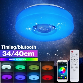 Bluetooth Led Stropné Svetlo Rgb 3d Priestorový Zvuk Hudba Stmievateľná Lampa App Remote