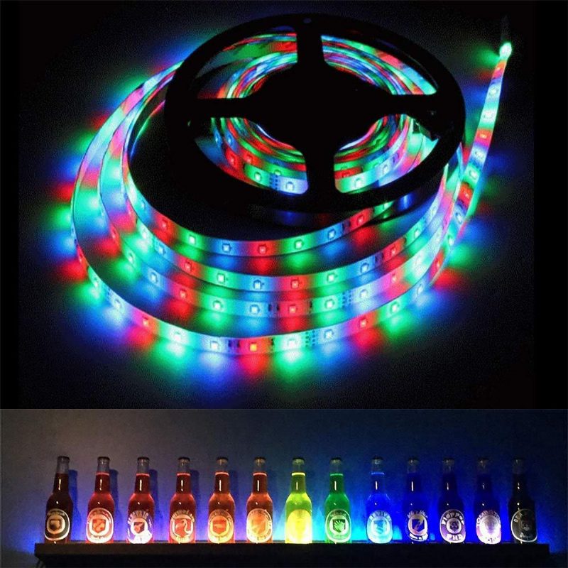 Dc12v 5m/10m 5050 Rgb Funkcia Časovača Led Pásik Svetlo Vodotesné S Diaľkovým Ovládaním 40 Keys + Hudobným Ovládačom