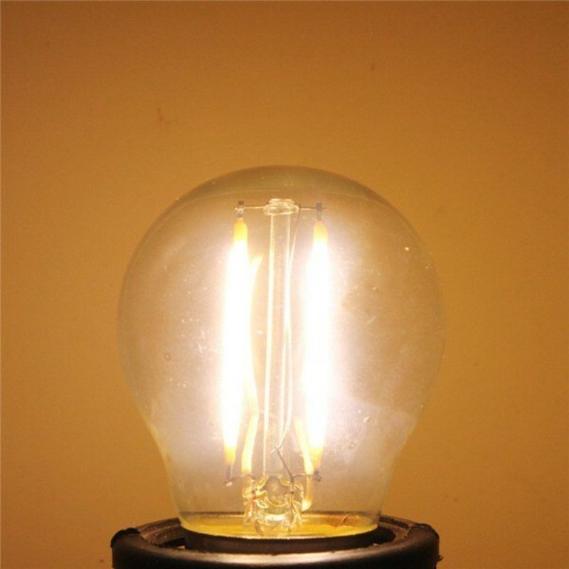 E27 2w Biela/teplá Biela Cob Led Žiarovky Retro Edison 85-265v