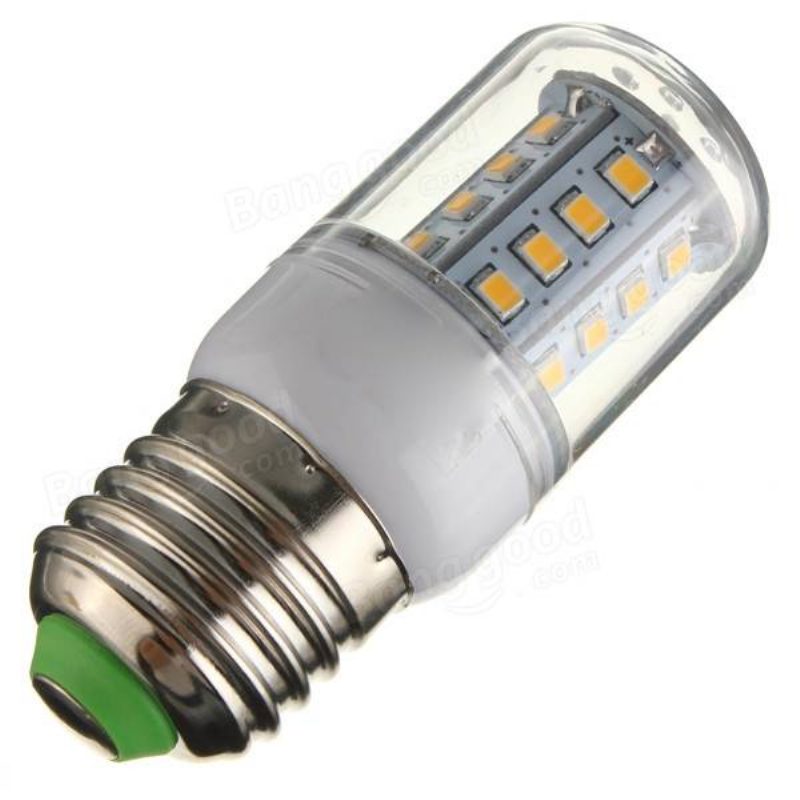 E27/e14/g9/gu10/b22 3.3w 30 Smd 2835 Led Žiarovka Kukuričná Teplá Biela/biela 110v